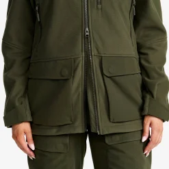 Trace Silent Softshell Jacket Damen Deep Depths