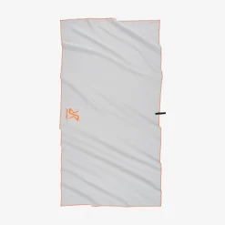 Travel Towel L Grey/Orange