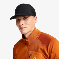 Trucker Snapback Cap Black