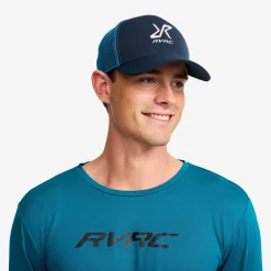 Trucker Snapback Cap Navy