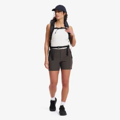 Twig High-waist Shorts Damen Moss Gray