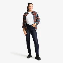 Valley High-waist Stretch Jeans Damen Denim Dk Blue
