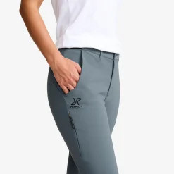 Variety High-waist Cropped Pants Damen Turbulence Blue