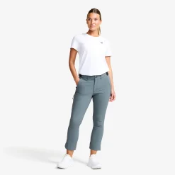 Variety High-waist Cropped Pants Damen Turbulence Blue