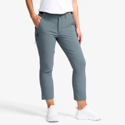Variety High-waist Cropped Pants Damen Turbulence Blue