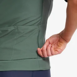 Velo Full-zip Cycling Jersey Damen Balsam Green