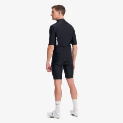 Velo Full-zip Cycling Jersey Herren Black