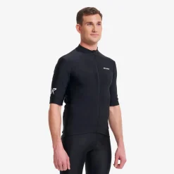 Velo Full-zip Cycling Jersey Herren Black
