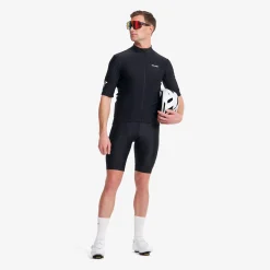 Velo Full-zip Cycling Jersey Herren Black