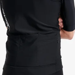 Velo Full-zip Cycling Jersey Herren Black