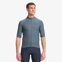 Velo Full-zip Cycling Jersey Herren Turbulence Blue