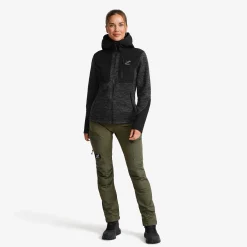 Wander Pro Wool Hoodie Damen Anthracite