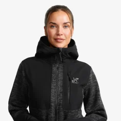 Wander Pro Wool Hoodie Damen Anthracite