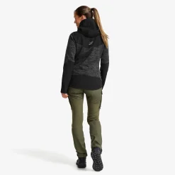 Wander Pro Wool Hoodie Damen Anthracite