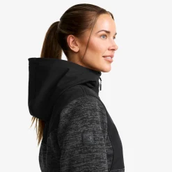 Wander Pro Wool Hoodie Damen Anthracite