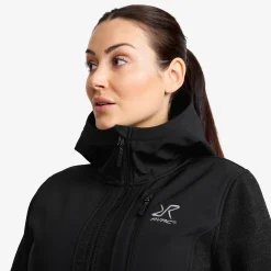 Wander Pro Wool Hoodie Damen Charcoal Black