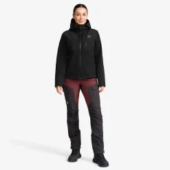 Wander Pro Wool Hoodie Damen Charcoal Black
