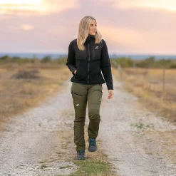 Wander Pro Wool Hoodie Damen Charcoal Black