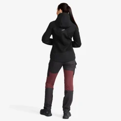 Wander Pro Wool Hoodie Damen Charcoal Black