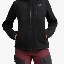 Wander Pro Wool Hoodie Damen Charcoal Black