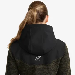 Wander Pro Wool Hoodie Damen Dark Olive