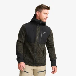 Wander Pro Wool Hoodie Herren Dark Olive