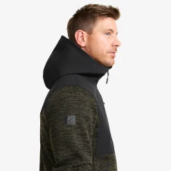 Wander Pro Wool Hoodie Herren Dark Olive