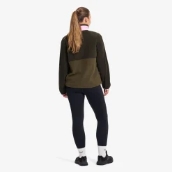 Woodland Half-zip Fleece Damen Forest Night/Kalamata