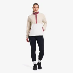 Woodland Half-zip Fleece Damen Tofu/Peyote
