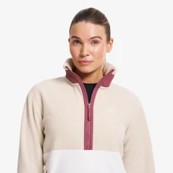 Woodland Half-zip Fleece Damen Tofu/Peyote