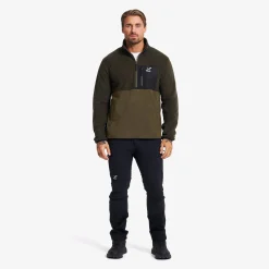Woodland Half-zip Fleece Herren Forest Night/Kalamata