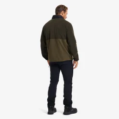 Woodland Half-zip Fleece Herren Forest Night/Kalamata