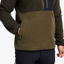 Woodland Half-zip Fleece Herren Forest Night/Kalamata