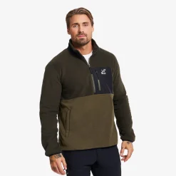 Woodland Half-zip Fleece Herren Forest Night/Kalamata