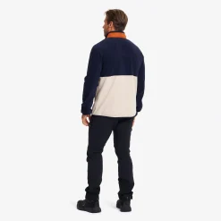 Woodland Half-zip Fleece Herren Deep Navy/Peyote