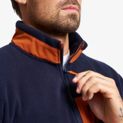 Woodland Half-zip Fleece Herren Deep Navy/Peyote